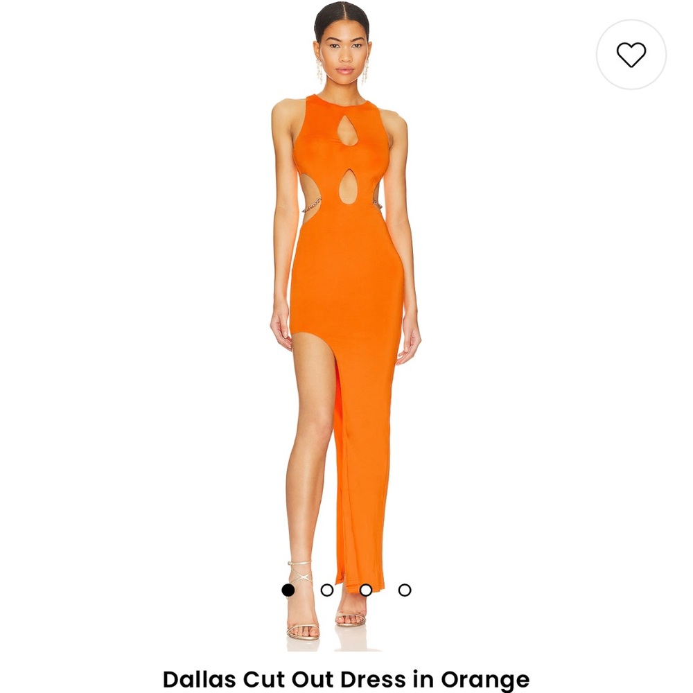 Dallas Cut Out Dress in Orange